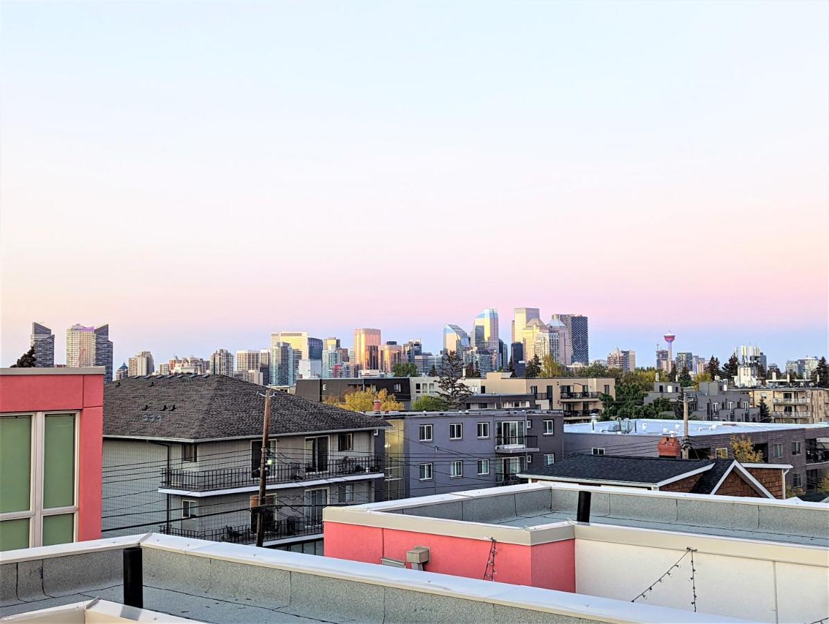 Monki Di Executive Suites - Glas - Luxury Inner City Home 3 Min To Downtown W Private Rooftop Patio Fireplace YYC Exteriér fotografie